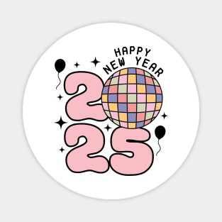 Happy New Year 2025 Magnet